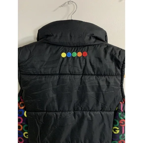 COOGI Puffer Vest Women's M 8-10 Sleeveless With Pockets Multicolor Retro Y2K - Picture 4 of 9